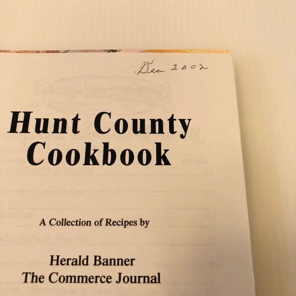 Y2K Vintage Cookbook "Hunt County Cookbook" by Herald Banner The Commerce Journa - Picture 10 of 10